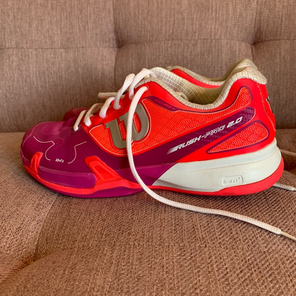 Wilson professional tennis playing shoes